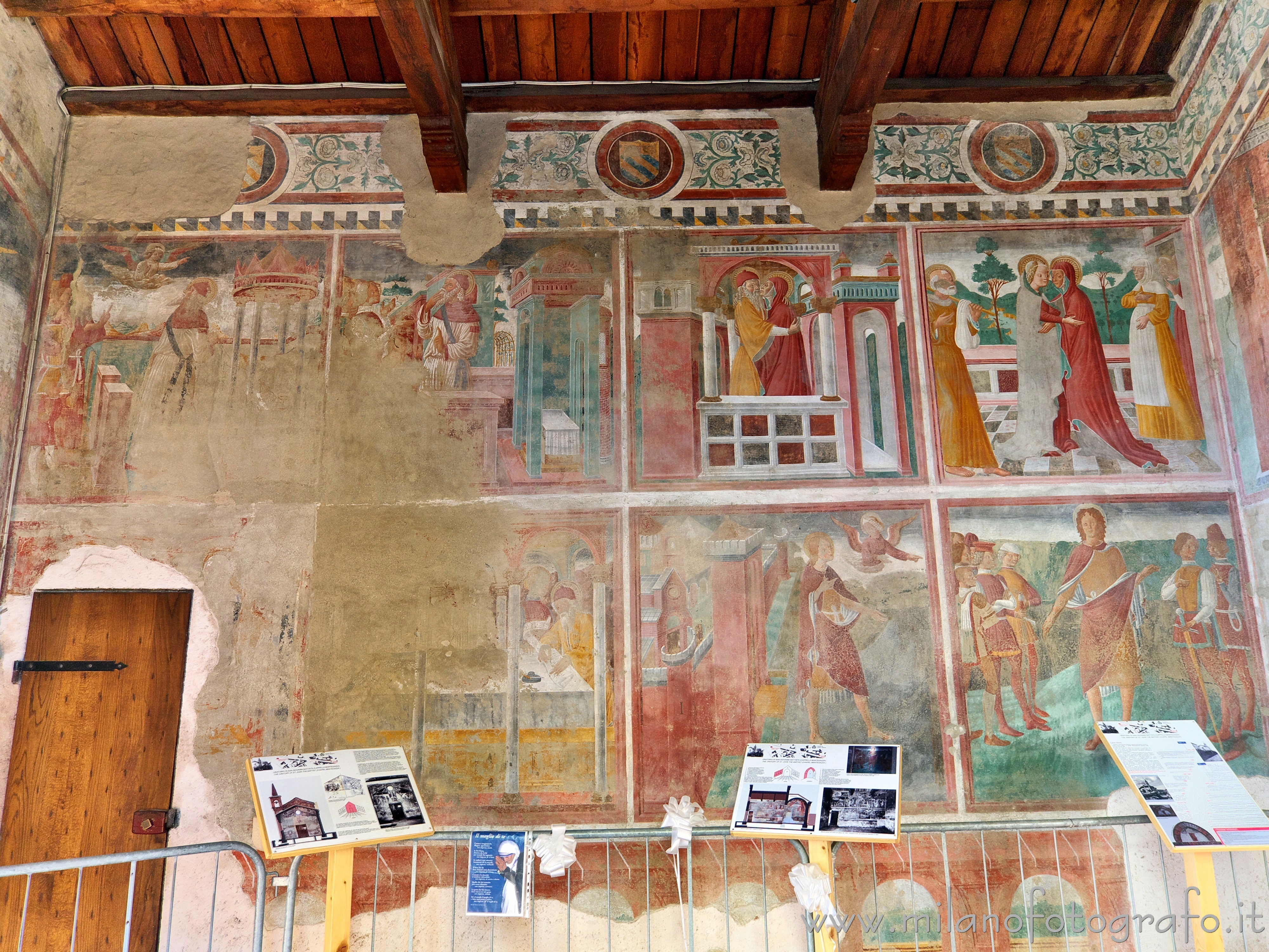 Settimo Milanese (Milan, Italy) - Internal left wall in the Oratory of San Giovanni Battista